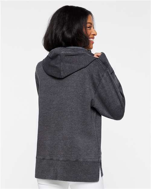 Women's Vintage Wash Hoodie Sweatshirt – On Model – Back