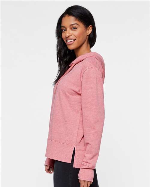 Women's Vintage Wash Hoodie Sweatshirt – On Model – Side