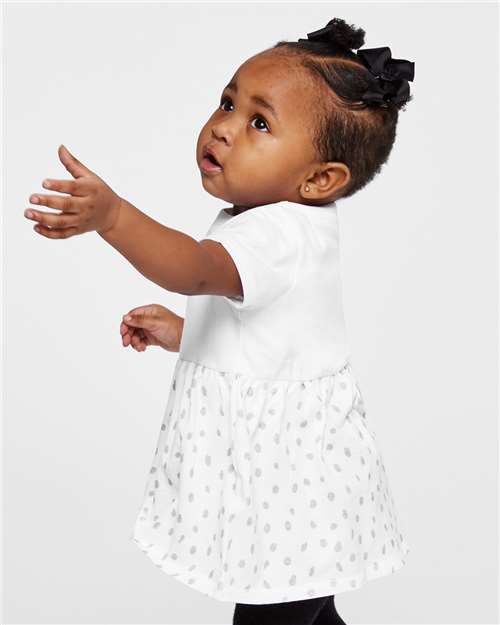 Infant Fine Jersey Dress – On Model – Side