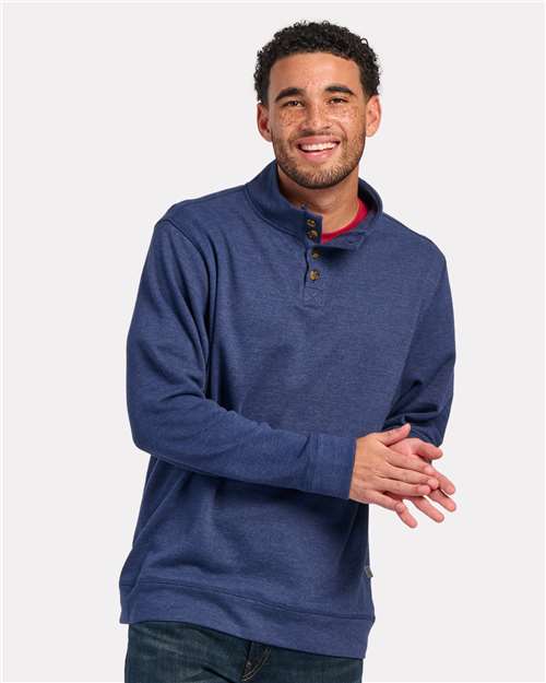 Men's French Terry Button Pullover