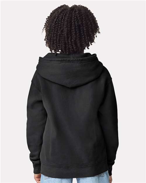 Youth Garment-Dyed Lightweight Hooded Sweatshirt – On Model – Back