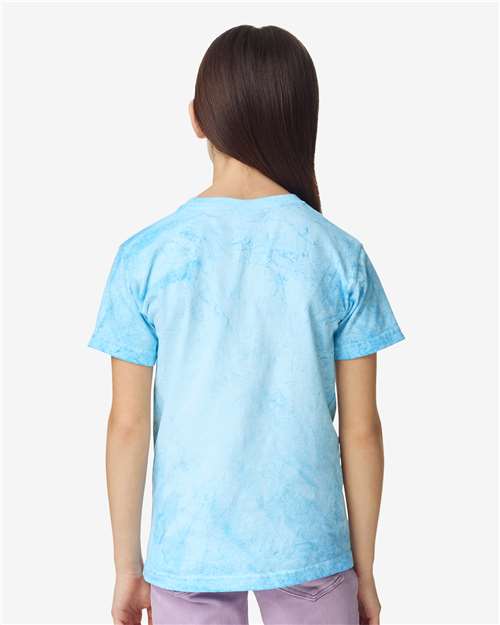 Youth Colorblast™ Heavyweight T-Shirt – On Model – Back
