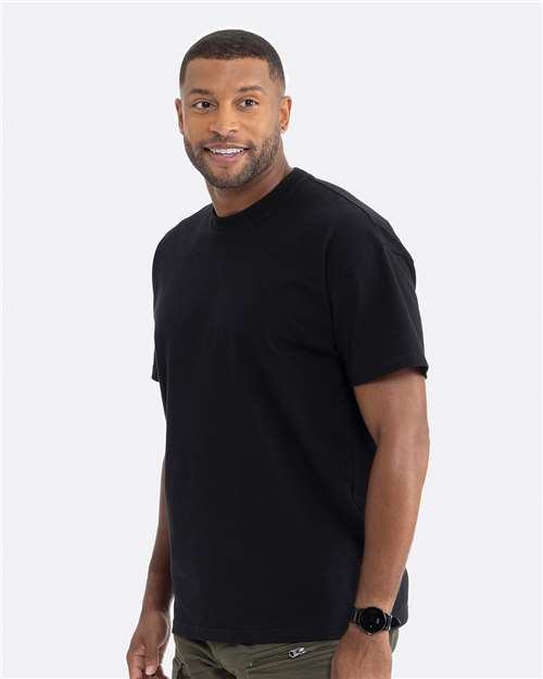 Unisex Heavyweight T-Shirt – On Model – Side