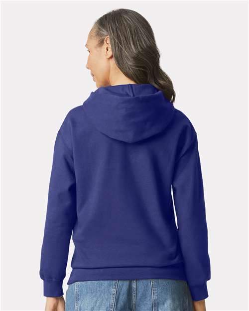 Unisex Softstyle® Midweight Hooded Sweatshirt – On Model – Back