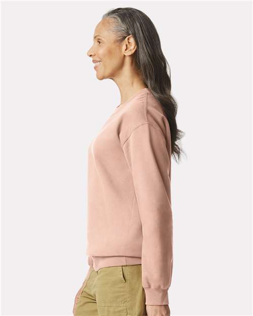 Unisex Softstyle® Midweight Crewneck Sweatshirt – On Model – Side