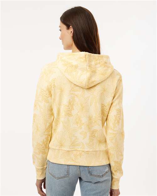Women's Maddie Floral Print Hooded Sweatshirt – On Model – Back