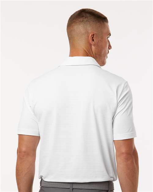 Men's Textured Stripe Polo – On Model – Back