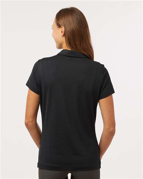 Women's Textured Stripe Polo – On Model – Back