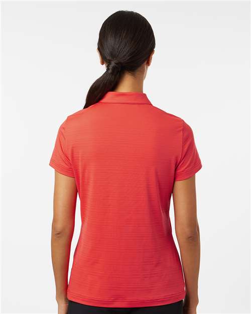 Women's Textured Stripe Polo – On Model – Back