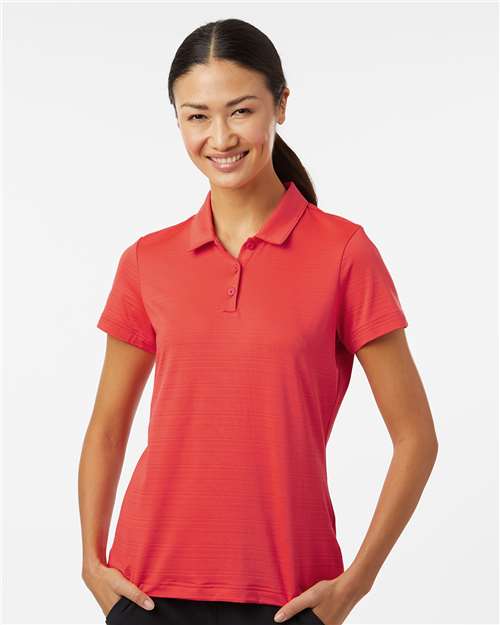 Women's Textured Stripe Polo – On Model