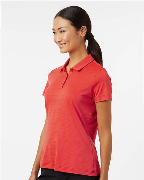 Women's Textured Stripe Polo – On Model – Side