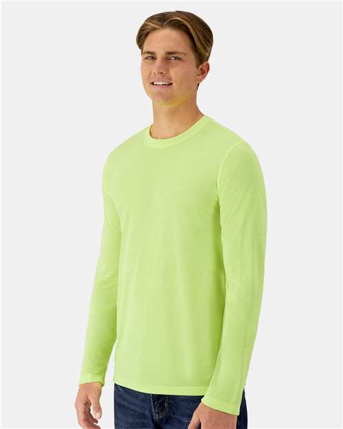 Unisex Cool DRI® Cotton Touch Long Sleeve T-Shirt – On Model – Side