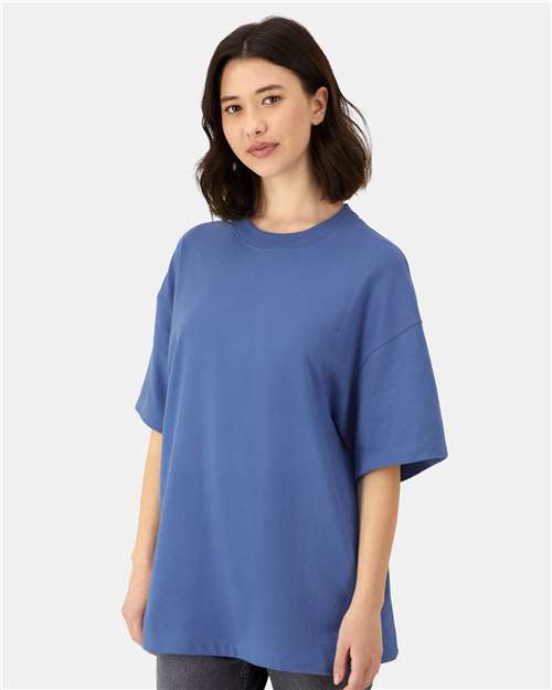 Unisex Beefy-T® Retro Street T-Shirt – On Model – Side