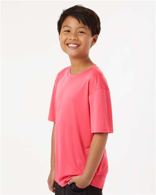 Youth Pro-Lock Performance T-Shirt – On Model – Side