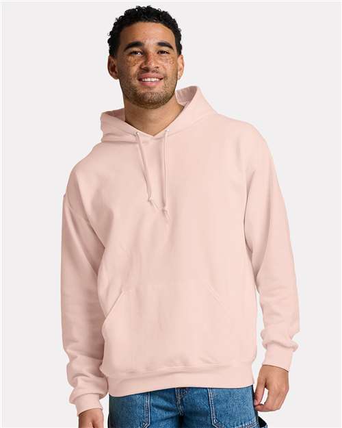 Unisex Ultimate CVC Hooded Sweatshirt – On Model