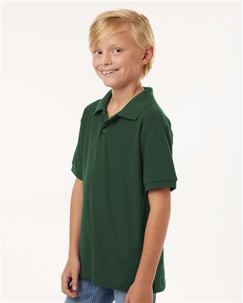 Youth Pique Polo – On Model – Side