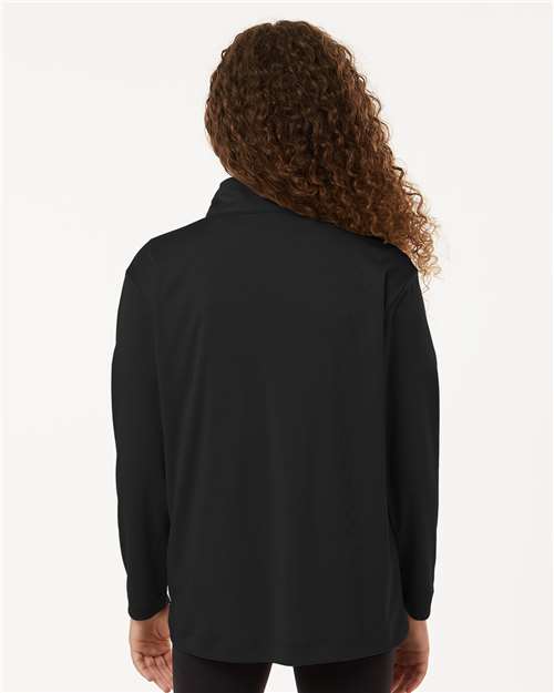 Youth Pro-Lock Performance Quarter-Zip Pullover – On Model – Back