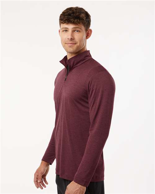 Men's Pro-Lock Performance Mélange Quarter-Zip Pullover – On Model – Side