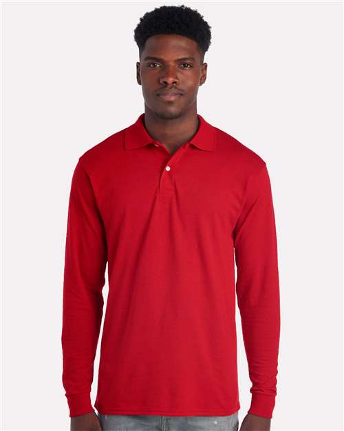 Men's Dri-Power® Long Sleeve Polo