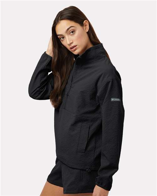 Women's Sucker for Summer™ Half-Zip Pullover – On Model – Side