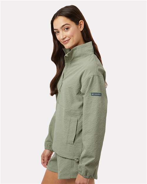 Women's Sucker for Summer™ Half-Zip Pullover – On Model – Side