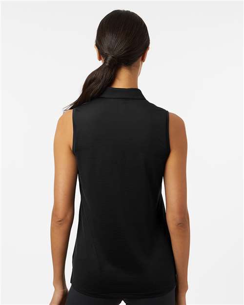 Women's Ottoman Sleeveless Polo – On Model – Back