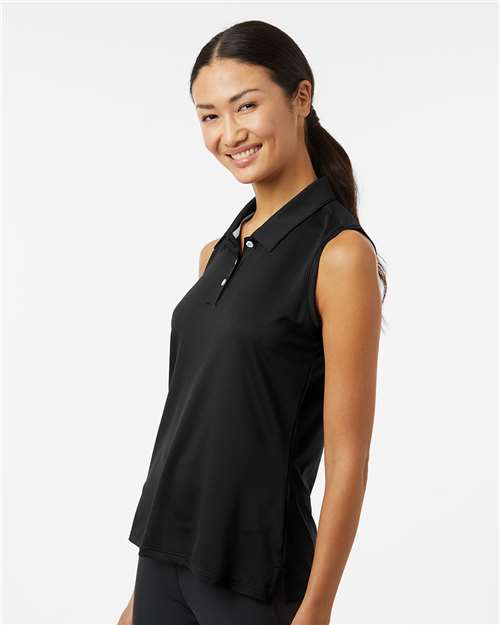 Women's Ottoman Sleeveless Polo – On Model – Side
