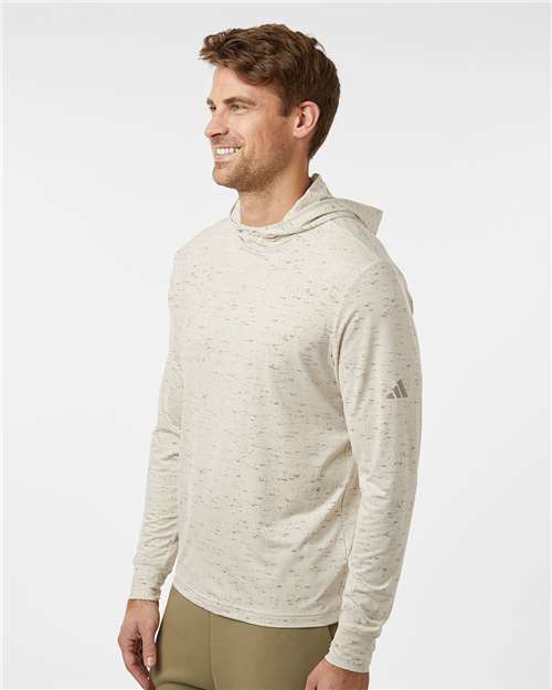 Men's Performance Hooded Long Sleeve T-Shirt – On Model – Side