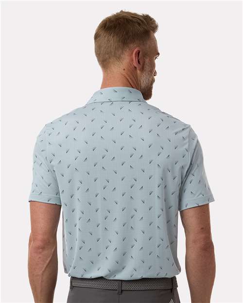 Men's Ultimate365 Mesh Print Polo – On Model – Back