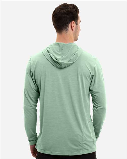 Men's Low Pro Tech Hooded Long Sleeve T-Shirt – On Model – Back