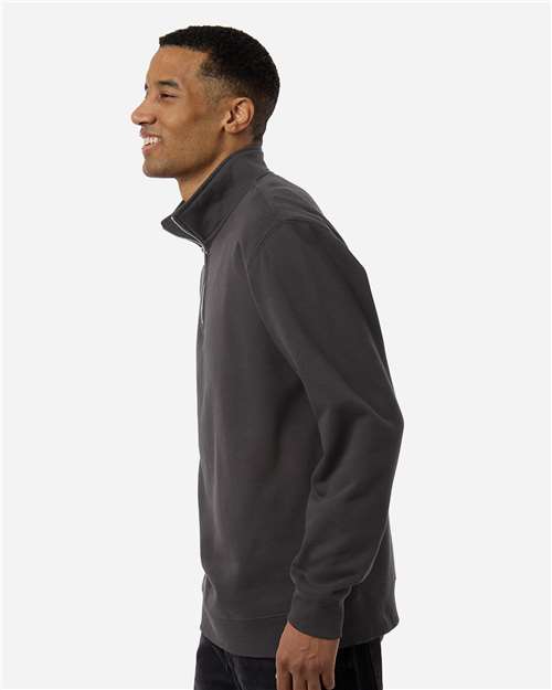 Unisex Midweight Quarter-Zip Pullover – On Model – Side
