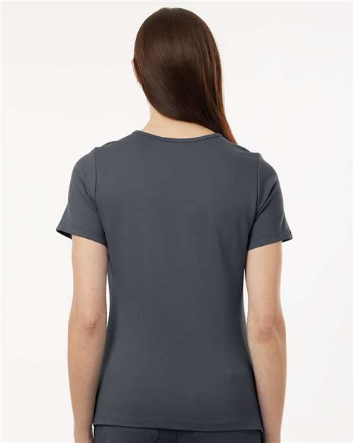 Women's Cesi UltraSOFT­™ Scrub V-Neck Top – On Model – Back