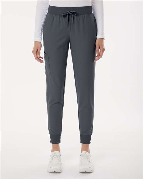 Women's Petite Sizes Silex Knit-Waist Scrub Joggers