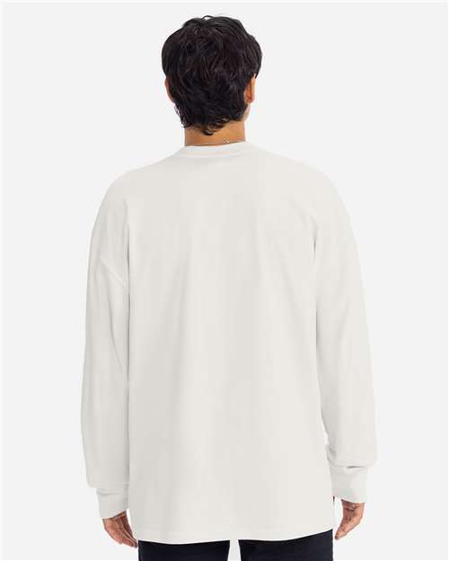Unisex Heavyweight Long Sleeve T-Shirt – On Model – Back