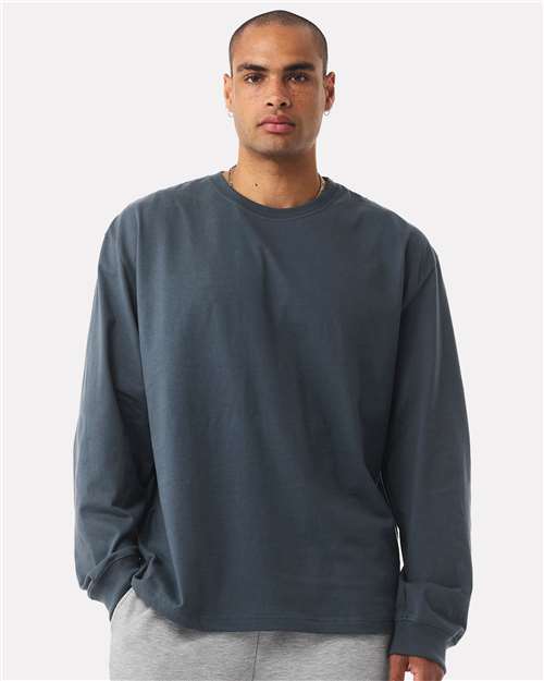 Unisex 7.5 oz Heavyweight Long Sleeve Tee – On Model