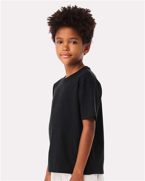 Youth 6 oz. Heavyweight Tee – On Model – Side