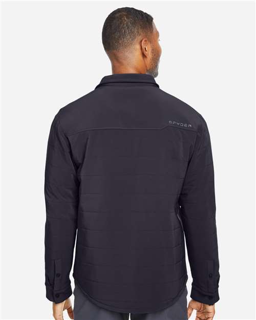 Men's Axis Insulated Shirt Jacket – On Model – Back