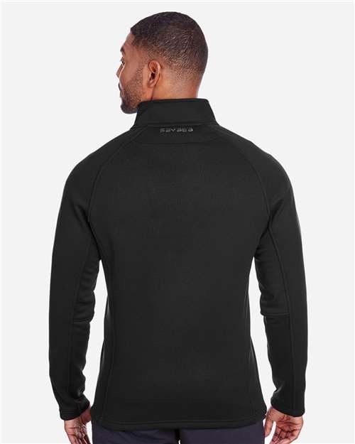 Men's Constant Half-Zip Sweater Fleece Pullover – On Model – Back