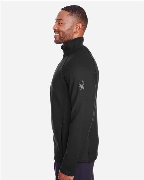 Men's Constant Half-Zip Sweater Fleece Pullover – On Model – Side