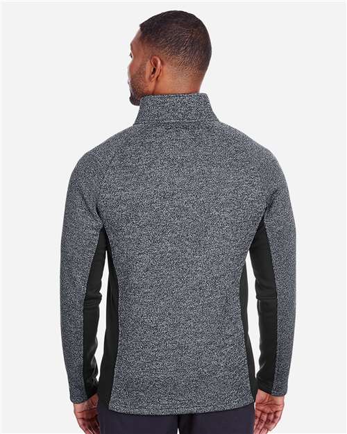 Men's Constant Half-Zip Sweater Fleece Pullover – On Model – Back
