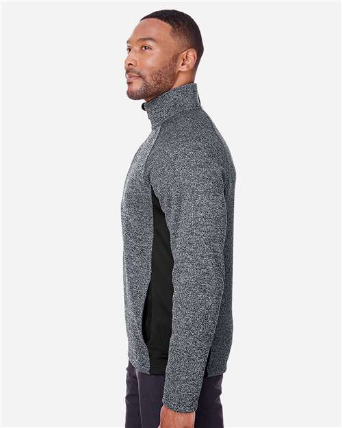 Men's Constant Half-Zip Sweater Fleece Pullover – On Model – Side