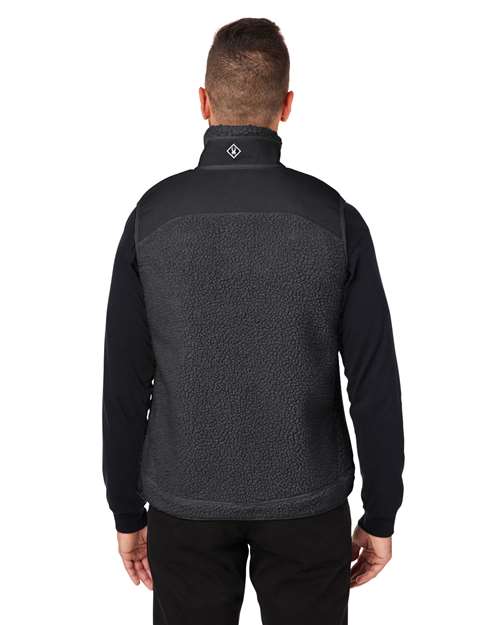 Unisex Venture Sherpa Vest – On Model – Back