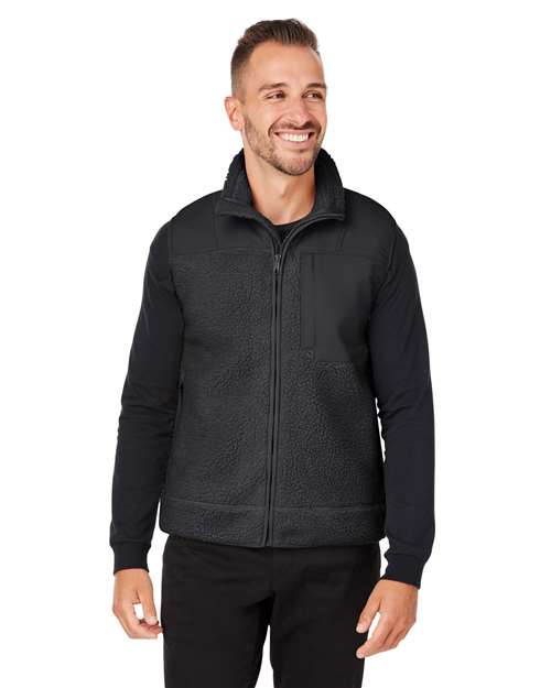Unisex Venture Sherpa Vest – On Model