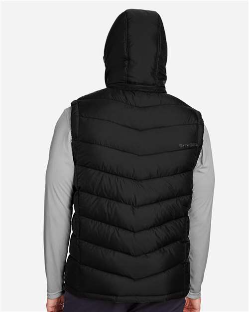 Men's Pelmo Puffer Vest – On Model – Back