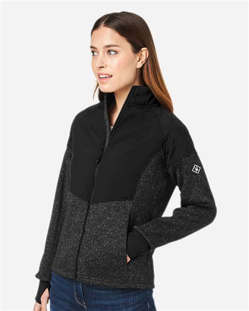 Women's Passage Sweater Jacket – On Model – Side