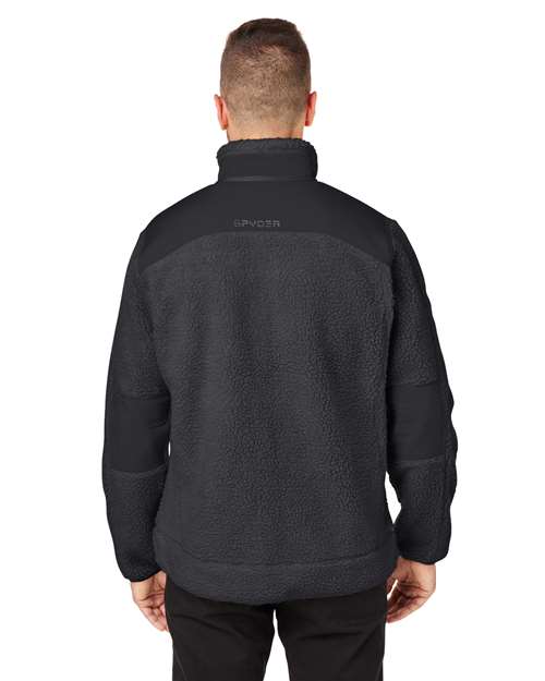 Unisex Venture Sherpa Jacket – On Model – Back