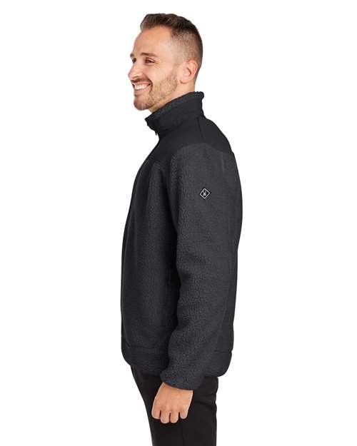 Unisex Venture Sherpa Jacket – On Model – Side