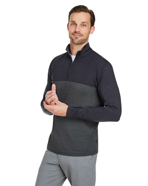 Men's Spyre Flex Colorblock Quarter-Zip Pullover – On Model – Side