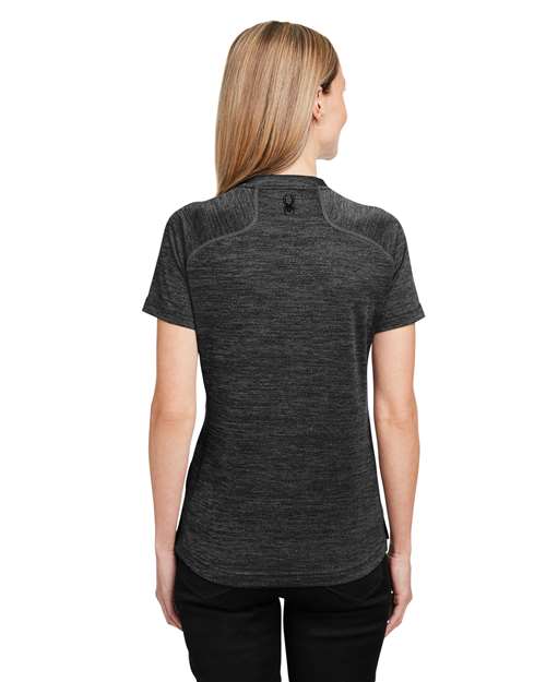 Women's Mission Blade Collar Polo – On Model – Back