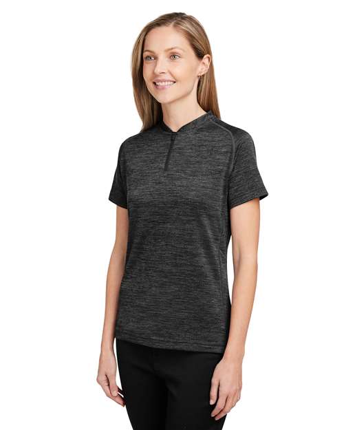 Women's Mission Blade Collar Polo – On Model – Side
